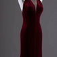 Robe de bal de princesse bustier à volants en satin long, robe de soirée C8117