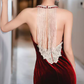 Robe de bal de princesse bustier à volants en satin long, robe de soirée C8117