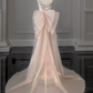 Robe de bal de princesse bustier à volants en satin long, robe de soirée C8117