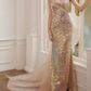 Robe de bal de princesse bustier à volants en satin long, robe de soirée C8117