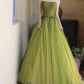 Robe de bal de princesse bustier à volants en satin long, robe de soirée C8117