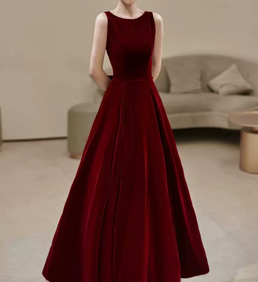 Robe de bal de princesse bustier à volants en satin long, robe de soirée C8117