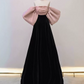 Robe de bal de princesse bustier à volants en satin long, robe de soirée C8117