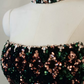 Robe de bal de princesse bustier à volants en satin long, robe de soirée C8117