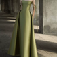 Robe de bal de princesse bustier à volants en satin long, robe de soirée C8117