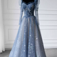 Robe de bal de princesse bustier à volants en satin long, robe de soirée C8117
