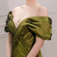 Robe de bal de princesse bustier à volants en satin long, robe de soirée C8117