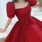 Robe de bal de princesse bustier à volants en satin long, robe de soirée C8117