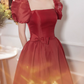 Robe de bal de princesse bustier à volants en satin long, robe de soirée C8117