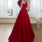 Robe de bal de princesse bustier à volants en satin long, robe de soirée C8117