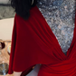 Robe de bal de princesse bustier à volants en satin long, robe de soirée C8117