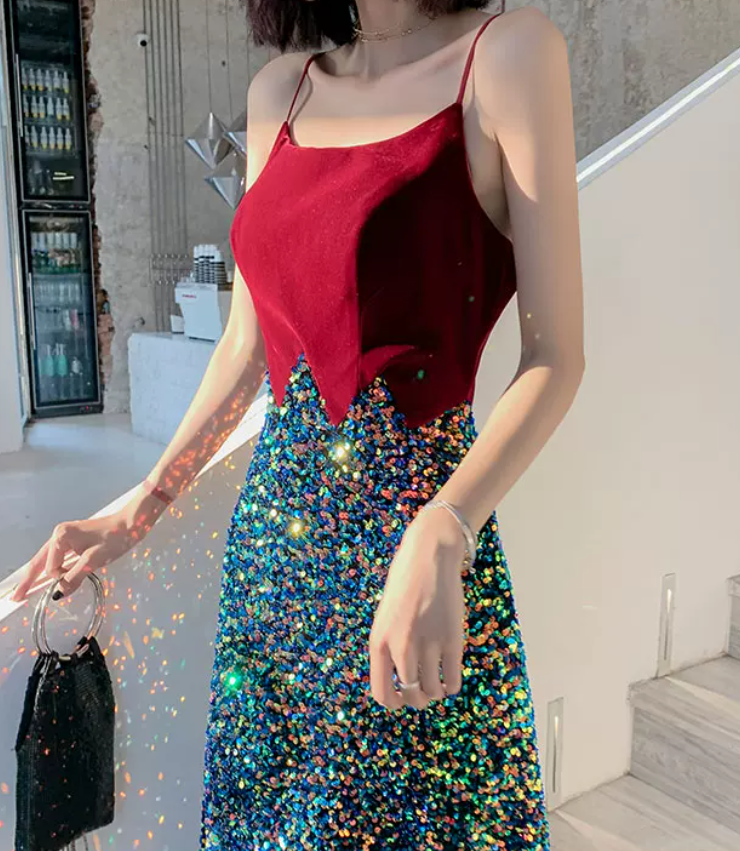 Robe de bal de princesse bustier à volants en satin long, robe de soirée C8117
