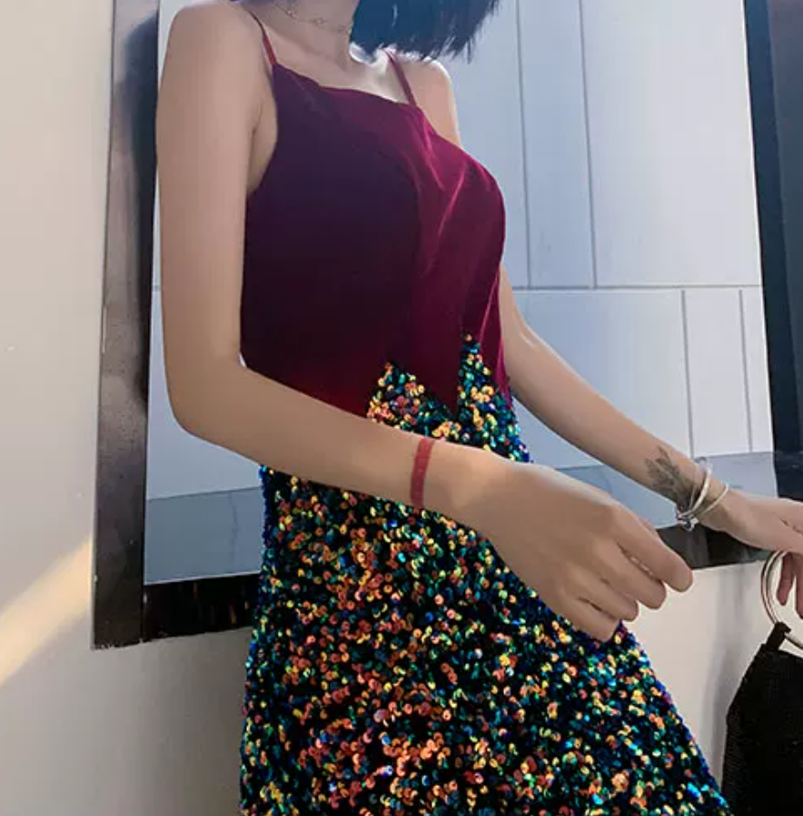 Robe de bal de princesse bustier à volants en satin long, robe de soirée C8117