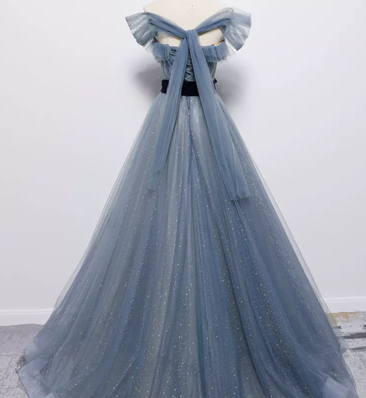 Robe de bal de princesse bustier à volants en satin long, robe de soirée C8117