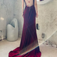 Robe de bal de princesse bustier à volants en satin long, robe de soirée C8117