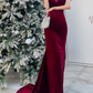 Robe de bal de princesse bustier à volants en satin long, robe de soirée C8117