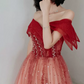 Robe de bal de princesse bustier à volants en satin long, robe de soirée C8117
