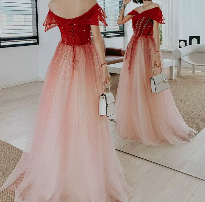 Robe de bal de princesse bustier à volants en satin long, robe de soirée C8117