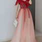Robe de bal de princesse bustier à volants en satin long, robe de soirée C8117
