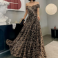 Robe de bal de princesse bustier à volants en satin long, robe de soirée C8117