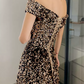 Robe de bal de princesse bustier à volants en satin long, robe de soirée C8117
