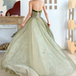 Robe de bal de princesse bustier à volants en satin long, robe de soirée C8117