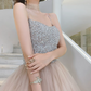 Robe de bal de princesse bustier à volants en satin long, robe de soirée C8117