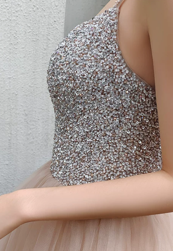 Robe de bal de princesse bustier à volants en satin long, robe de soirée C8117