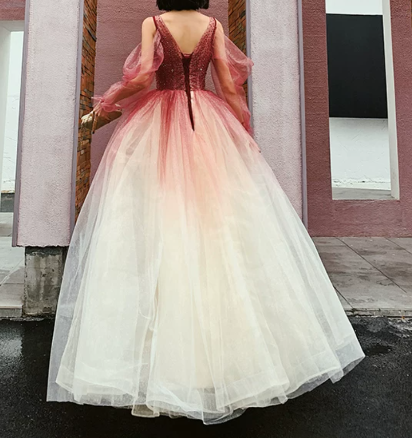 Robe de bal de princesse bustier à volants en satin long, robe de soirée C8117