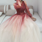 Robe de bal de princesse bustier à volants en satin long, robe de soirée C8117
