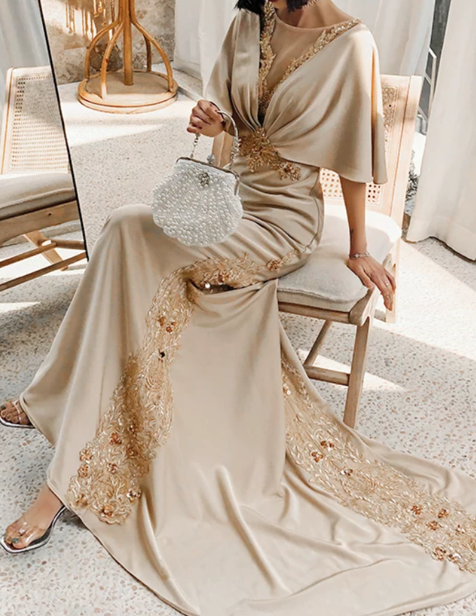 Robe de bal de princesse bustier à volants en satin long, robe de soirée C8117