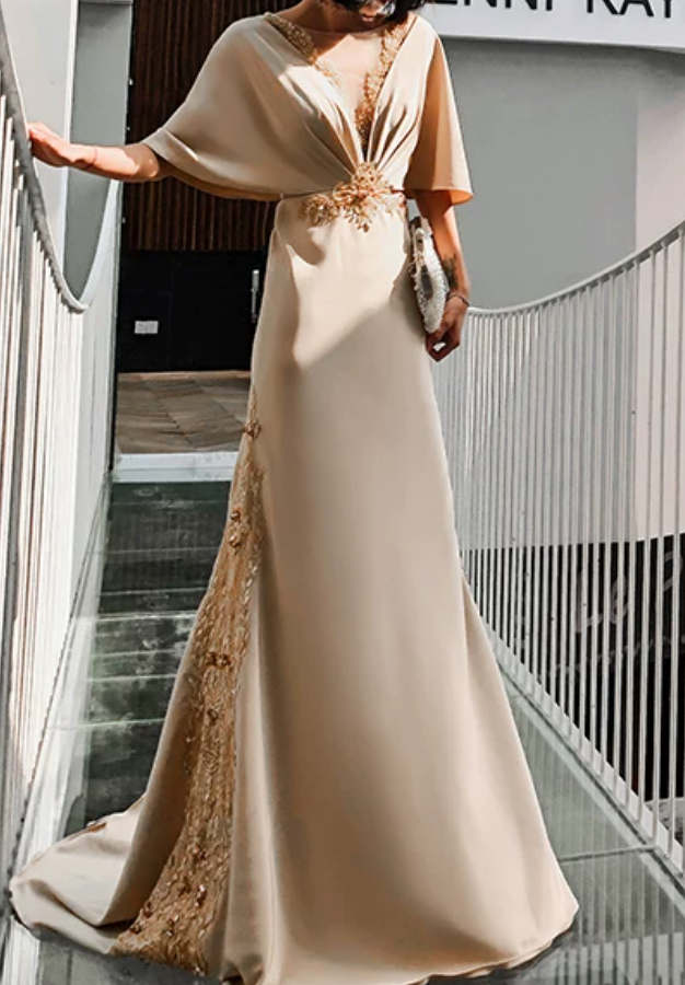 Robe de bal de princesse bustier à volants en satin long, robe de soirée C8117