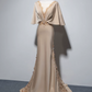 Robe de bal de princesse bustier à volants en satin long, robe de soirée C8117