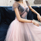 Robe de bal de princesse bustier à volants en satin long, robe de soirée C8117