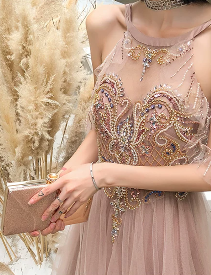 Robe de bal de princesse bustier à volants en satin long, robe de soirée C8117
