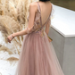 Robe de bal de princesse bustier à volants en satin long, robe de soirée C8117