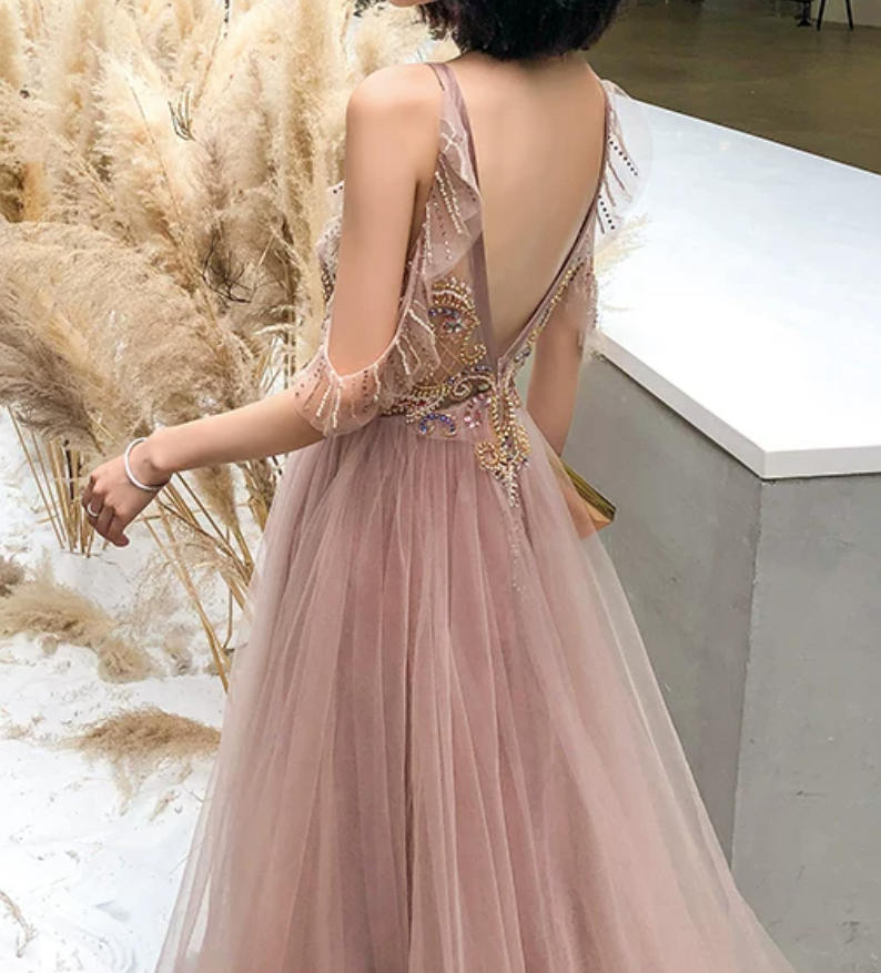Robe de bal de princesse bustier à volants en satin long, robe de soirée C8117