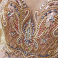 Robe de bal de princesse bustier à volants en satin long, robe de soirée C8117