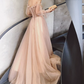 Robe de bal de princesse bustier à volants en satin long, robe de soirée C8117