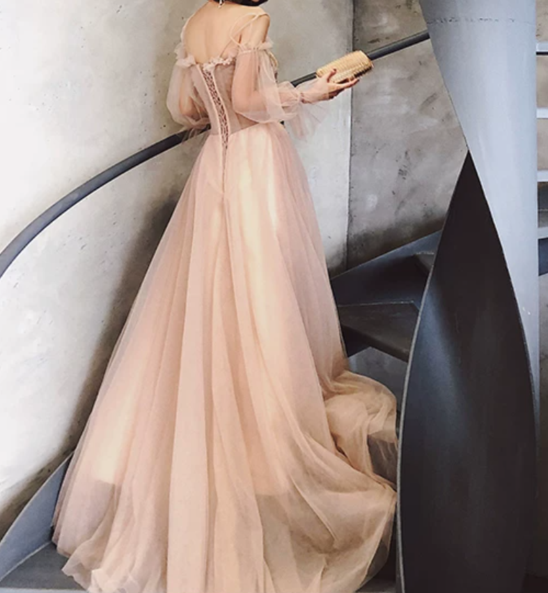 Robe de bal de princesse bustier à volants en satin long, robe de soirée C8117