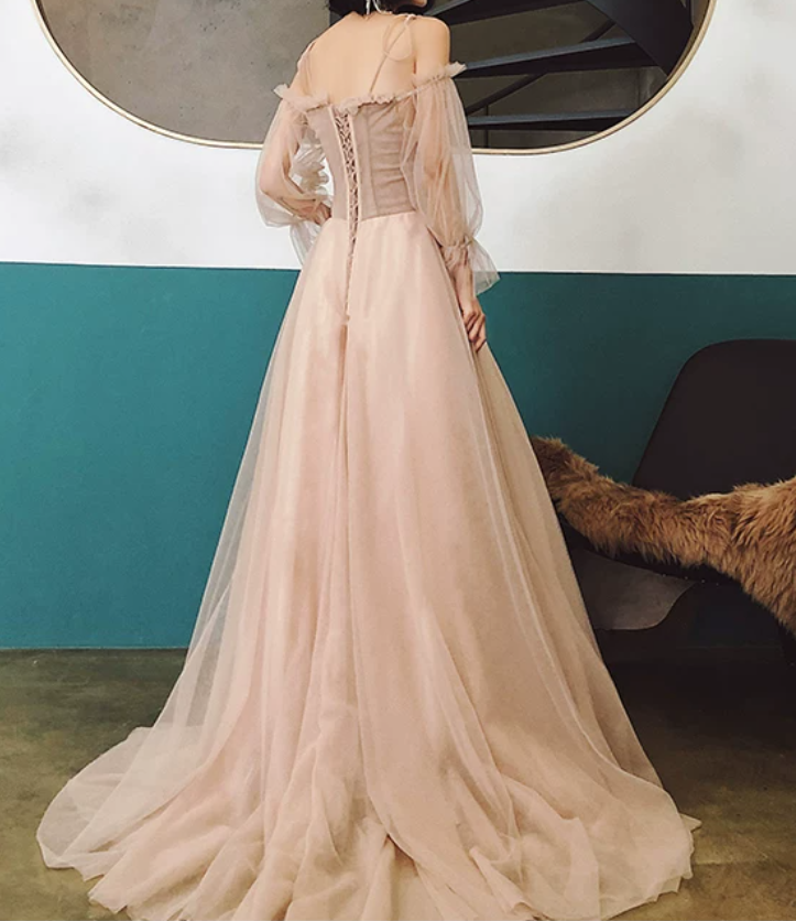 Robe de bal de princesse bustier à volants en satin long, robe de soirée C8117