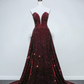 Robe de bal de princesse bustier à volants en satin long, robe de soirée C8117