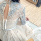 Robe de bal de princesse bustier à volants en satin long, robe de soirée C8117