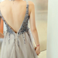 Robe de bal de princesse bustier à volants en satin long, robe de soirée C8117
