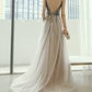 Robe de bal de princesse bustier à volants en satin long, robe de soirée C8117