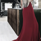 Robe de bal de princesse bustier à volants en satin long, robe de soirée C8117