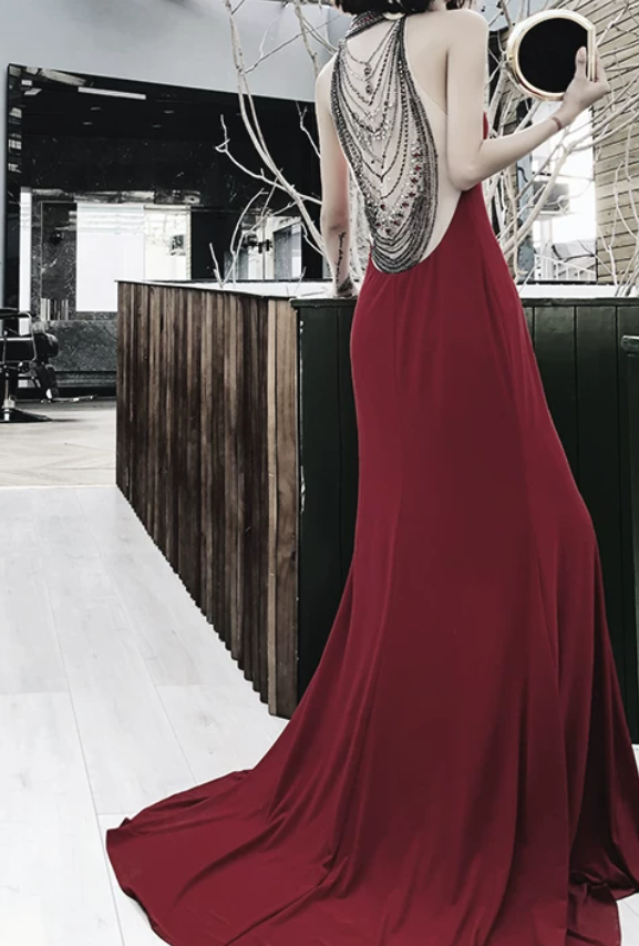 Robe de bal de princesse bustier à volants en satin long, robe de soirée C8117