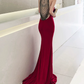 Robe de bal de princesse bustier à volants en satin long, robe de soirée C8117