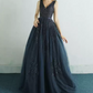 Robe de bal de princesse bustier à volants en satin long, robe de soirée C8117
