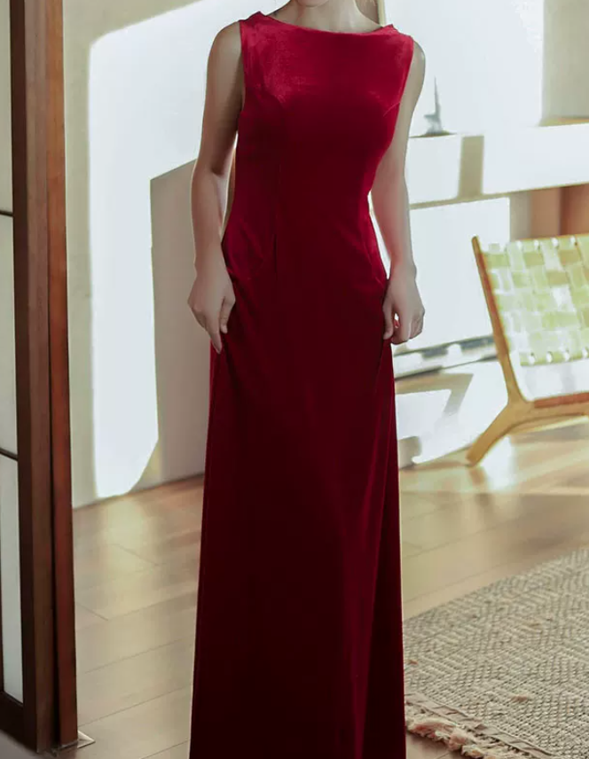 Robe de bal de princesse bustier à volants en satin long, robe de soirée C8117